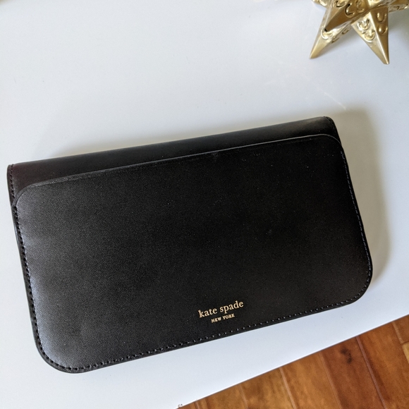Kate Spade black medium sized clutch wallet - Picture 1 of 9